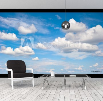 Bild på Perfect blue sky with clouds Nature background